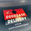 8 x JOEZZY DoorDash Delivery Car Sign  Double-Sided for Dashers (Red, Black & White)