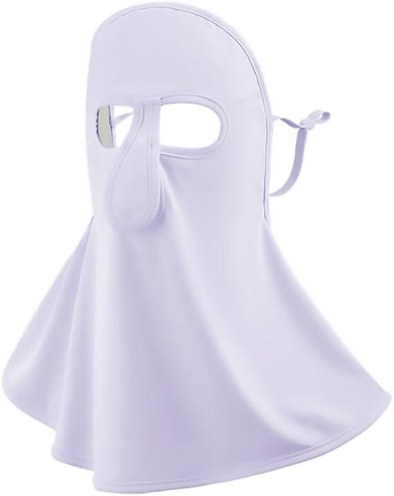 Neck Gaiter Face Mask Sun Protection Balaclava Bandanas Full Face Scarf Covering UPF50+ Sunscreen Mask With Ear Loops Blue