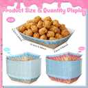 100 Pack 2Lb Baseball Snack Trays Ice Cream Drip Birthday Decorations, Baseball Paper Food Boat Trays, Ice Cream Drip Disposable Serving Boat Plate for Snack Popcorn Bakery Dessert Sandwich