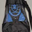 Greatever Snorkel Fins Adjustable Buckles Open Heel Swim Flippers Travel Size Short Swim Fins for Snorkeling Diving Swimming Adult Men Womens (Bright Blue)