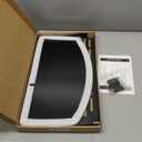 Monoprice TV Mounted Glass Shelf, Allows Above or Below TV Mounting of Blu-Ray Player, Cable Box, Game Console, Streaming Device, Soundbar, or Center Speaker (Max 22 lbs, VESA 400x300) Black