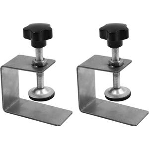 Bibabala 2Pcs Drawer Front Installation Clamps, Stainless Steel Universal C-Clamp, Cabinet Installation Tools, Beam Clamps for Easy and Fast Installing Face Frame of Cabinets (S / Bottom Length: 70mm)