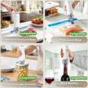 Handheld Vacuum Sealer, 60000Pa Max Suction Seals in 10s, 0.8 lb Portable and Cordless, USB-C Rechargeable, 140 Uses per Charge, for Food Storage, Sous Vide, Valve Bags and Containers