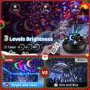 COOLNIGHT Night Light for Kids, 93 Lighting+3 Films Kids Night Light Projector, Remote+ Dimmable Star Projector,360 Ceiling Stars Glow in The Dark Stars, Christmas Gifts for 4 Year Old Boy Birthday Gift, Black
