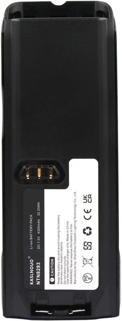 Upgrade XTS3000 Battery Replacement Compatible with Motorola XTS3500 XTS5000 Tetra MTP300 NTN8293, NTN8294 7.5V 4300mAh