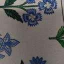 Tegeme Chinoiserie Mahjong Mat 31.5" x 31.5" Blue Purple Flower Mat Anti Slip and Noise Reduction Multi Purpose Game Table Cover Non-Slip Noise Reduction Gaming Rug for Mahjong Card Board Tile Games