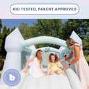 Bounceland Bouncy Castle Daydreamer Mist Bounce House, Pastel Bouncer with Slide, 12 ft L x 9 ft W x 7 ft H, UL Blower Included, Trendy Bouncer for Kids, Indoor and Outdoor Use