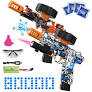 Electric Gel Ball Blaster, High Speed Automatic Splatter Ball Blaster with 80000+ and Goggles, Rechargeable Splatter Ball Toys for Outdoor Activities Shooting Game Party Favors-2 Pcs