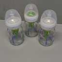 Dr. Brown's Natural Flow Anti-Colic Options+ Wide-Neck Glass Baby Bottles 5 oz/150 mL, with Level 1 Slow Flow Nipple, 3 Pack, 0m+