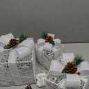 Christmas Decorations, Set of 3 Christmas Lighted Gift Boxes, Battery Operated Xmas Present Boxes, Warm White LED with Bows for Indoor Christmas Tree, Yard, Home Decor