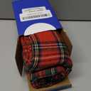 MIULEE Christmas Set of 2 Scottish Tartan Plaid Throw Pillow Covers Farmhouse Classic Decorative Outdoor Square Cushion Cases for Home Decor Sofa Couch 18x18 Inch, Red