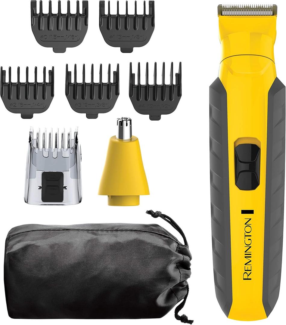 Remington Virtually Indestructible All-in-One Grooming Kit, Yellow, PG6856