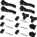 PQY Truck Tonneau Cover Replacement Installation Accessory for Hard Tri-fold Tonneau Cover Include Rear Clamp Front Clamp T-Bolts