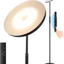 Floor Lamp, Upgraded 40W 4000LM Super Bright Torchiere LED Floor Lamps for Living Room, Stepless Dimmable Color Temperature 2700K-6500K with Remote & Touch Control, Standing Light for Bedroom Office