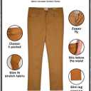 DKNY Men's Pants - 5 Pocket Pants for Men | Stretch Casual Pants for Men Slim Fit Pants - Mens Performance Pants | Comfortable Slim Fit Work Pants for Men | Stretch Cotton Travel Pants for Men Khaki (33W x 29L)