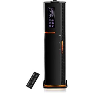 2.64Gal Humidifiers for Bedroom Large Room, Warm and Cool Mist up to 500ft, Top Fill Diffuser Ambient Light, 3 Mist Modes, 24H Timer,35dB Quiet Humidifier for Home Office Plant (Black)