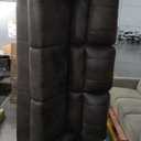 Signature Design by Ashley Navi Faux Leather Modern Queen Sofa Sleeper, Gray (Grey)