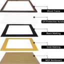 GMFrames 11x14 Diploma Frame with Double Mat, UV Protection Acrylic & Gold Beaded Mahogany, Wall Mount for Certificates, Ideal Graduation Gift, Diploma 15x18 or 11x14 with Mat