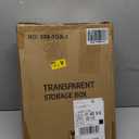 Pastry Display Case, Clear Bread Box, Bakery Display Case for Kitchen Countertop, Cookie Stand with 2 Removable Dividers for Kitchen Bakeries,