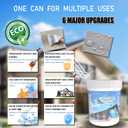 Waterproof Sealant, Transparent Waterproof Coating, Transparent Repairing Leak Adhesive, Suitable for Roof, Wall, Bathroom, Shower, Indoor and Outdoor, 35oz (white)