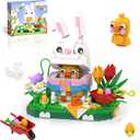 Nubee Easter Bunny Chick Building Sets, Easter Gifts for Kids Teens Adults Women, Cute Rabbit Eggs Easter Basket Stuffers Toy Gift for Boys and Girls Age 6+ (400 Pcs)