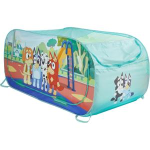 Bluey 2 in 1 Kids Pop Up Play Tent and Twin Bed Tent for Pretend and Imaginative Play, 72 inches x 36 inches x 32 inches