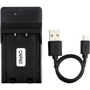 Norifon NP-60 USB Charger for Casio Exilim EX-S12, EX-Z25, EX-Z29, Zoom EX-Z20, EX-Z19, EX-Z21, EX-Z22, EX-Z80, EX-Z85, EX-Z9, EX-Z90 Camera and More