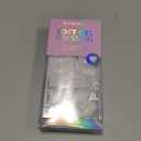 BTArtbox White Press On Nails Short - Soft Gel Press on Nails Almond, White Glue on Nails with Nail Glue, Reusable Stick on Nails in 16 Sizes, Cream Puff