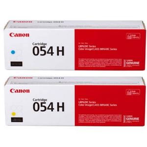 Canon Genuine 054 Complete Cyan and Yellow-Color High Yield Toner Cartridge Set (CRG054HYCMYK)