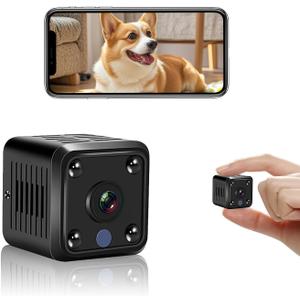 Hidden Camera - 1080P HD Monitor,with Phone App Alerts,Motion Detection and Night Vision for Outdoor Surveillance, Wireless Connection Possible,(Cloud & Exclude SD Card) (Full, black)