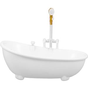 White Plastic Bathtub Cocktail Cup - 300ml Creative Drinkware for Parties, Bars, Home Gatherings, Perfect for Cold Drinks, Smoothies, Ice Cream, and Appetizers
