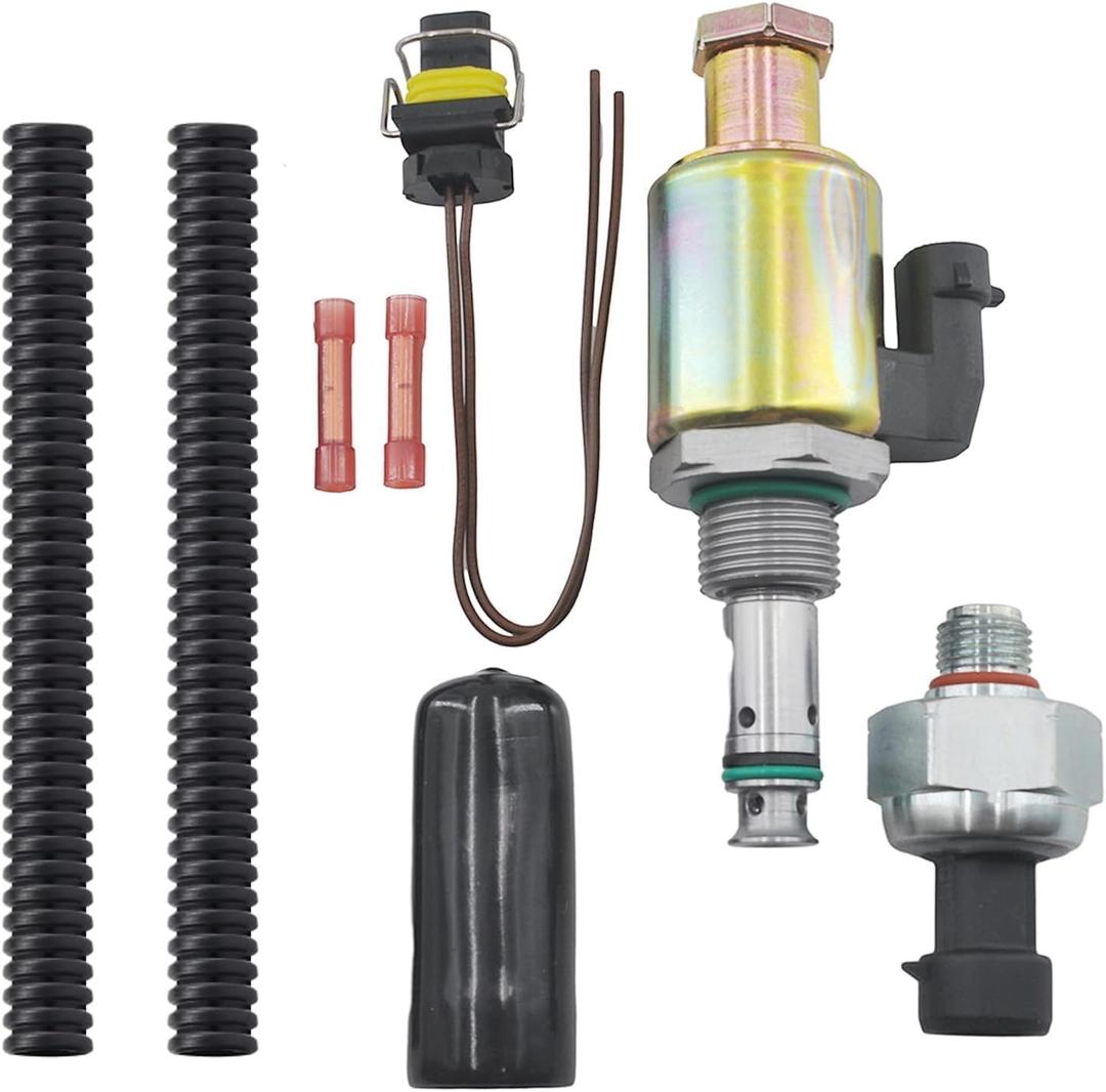 IPR Valve Powerstroke Injector Pressure Regulator&ICP Control Sensor F81Z9C968AA Fit for Ford F-250 F-350 F-450 F-550 E-350 E-450 Econoline Club Wagon Super Duty 1995-2003 2007 7.3L V8