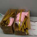 Set of 2 Wedding Arch Cover 2-Sided Round Top Spandex Fitted Arch Backdrop Cover for Birthday Party Baby Shower Wedding Arch Stand Deco (7.2FT, 6FT, Pink）