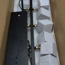 Double Tier Modern Crystal 18 Head Dining Room Chandelier, Semi Recessed Ceiling Light, Black Metal Crystal Chandelier for Kitchen Island Farmhouse Dining Room, Living Room (40)