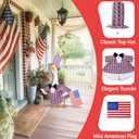 4th of July Patriotic Porch Goose Outfits, Labor Day 23" Garden Uncle Sam Costume for Lawn Yard Decor