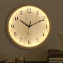 Wall Clock Silent Battery Operated Night Lighted Up Wall Clock with Smart LED Sensor Large Modern 12 Inch Illuminated Clock for Living Room Bathroom Kitchen Home Office Farmhouse Decorative