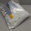 NICETOWN Natural Thick Linen Blend 100% Blackout Curtains 70" Long 2 Panels Set for Bedroom, 34" Wide, Rustic Grommet Thermal Insulated Flax Textured Full Blackout Window Draperies with White Liners