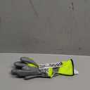 BOSS Men's High Visibility Tactile Grip Polyurethane Coated Work Glove, Water Resistant, Enhanced Grip, Touch Screen Technology, Green/Gray, Large, (B33141-L) 