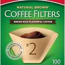 Melitta #2 Cone Coffee Filters, Natural Brown, 100 Count (Pack Of 1), 100 Total Filters Fits all 26 Cup Cone Coffee Makers and 1cup Pour Over Brewers, Compostable, Tear Resistant, Made in USA