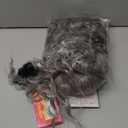 Fencca Long Curly Synthetic Wigs, Dark Grey Silver wigs for white women 26 Inch Heat Resistant Fiber Natural Wavy Style for Women, Daily Party Use