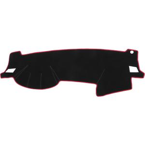 Car Dashboard Cover Mat Compatible for Subaru Impreza 2003-2007, Protective Polyester Black Red Center Console Interior Trim Dash Board Mat