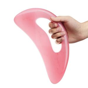 AICNLY Large Gua Sha Massage Tool, Lymphatic Drainage Massager, Muscle Scraping Massage Tools, Body Sculpting Anti Cellulite Tools for Man and Women (Pink)