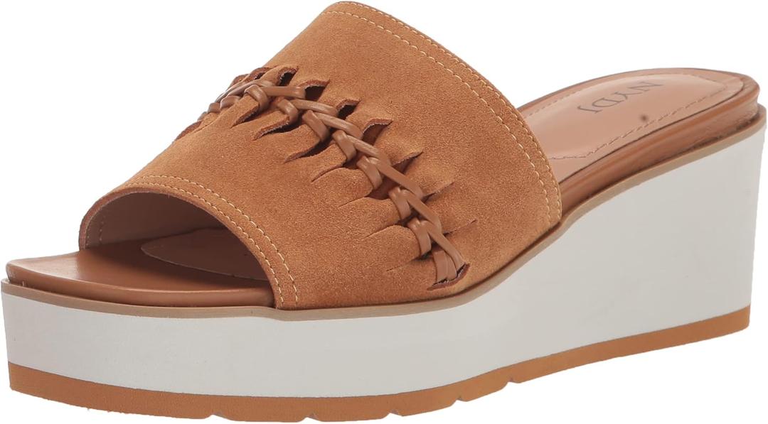 NYDJ Women's Rory Wedge Sandal (Brown)