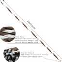 VFULIE 100PCS Reed Diffuser Sticks, 10 Inch Natural Rattan Wood Sticks Essential Oil Aroma Diffuser Sticks Refill Replacement for Aroma Fragrance (Spiral in Brown and White)