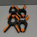 HORUSDY 4-Pack Spring Clamps Heavy Duty, 7-inch Large Plastic Clamps for Crafts with 3.7 Inch Jaw Opening for DIY, Gluing, Clamping and Securing