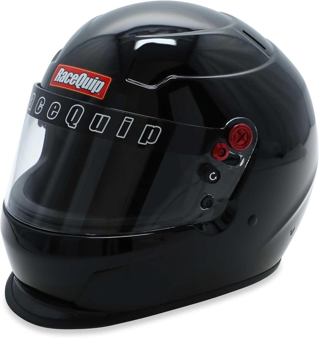 RaceQuip PRO25 Full Face Racing Helmet (Black, M)