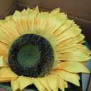 Sunflowers Artificial Flowers Set,5.6 Ft Giant Silk Fake Sunflower Decoration,Sunflower Decor for Rustic Wedding Backdrop,Outdoor Garden Party Photo Props,Shop Window Displays(3PCS)