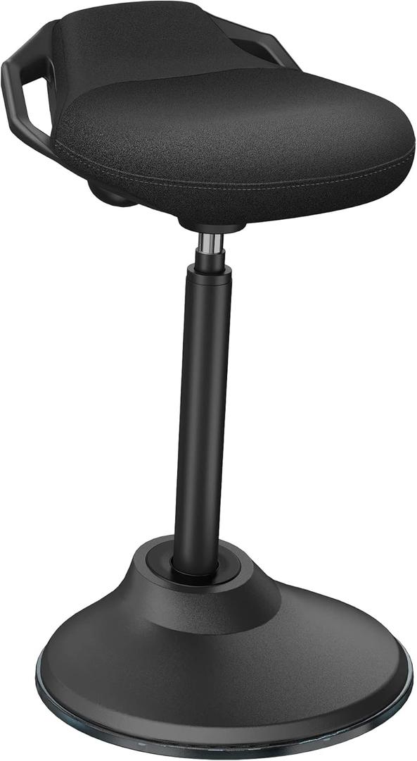 Standing Desk Chair, Adjustable Ergonomic Standing Stool, Swivel Sitting Balance Chair, Anti-Slip Bottom Pad
