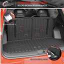 Cargo Mat Compatible with 2024 2025 2026 Kia EV9 Trunk Mat Cargo Liner TPE All Weather Back Seat Cover Protector 3rd Row Trunk Liner 2024 Accessories (6&7 Seats, Trunk Mat with Backrest Mats)