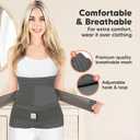 3 in 1 Postpartum Belly Support Recovery Wrap Postpartum Belly Band, After Birth Brace, Slimming Girdles, Body Shaper Waist Shapewear,Post Surgery Pregnancy Belly Support Band (Mystic Gray, M/L)